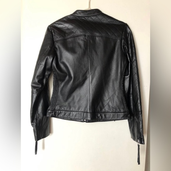 Victoria’s Secret Moda International genuine leather motorcycle jacket - Picture 2 of 3